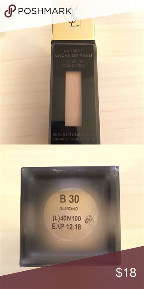 ysl fusion ink foundation almond|YSL B30 Almond Fusion Ink Foundation SPF 18 Product Info.